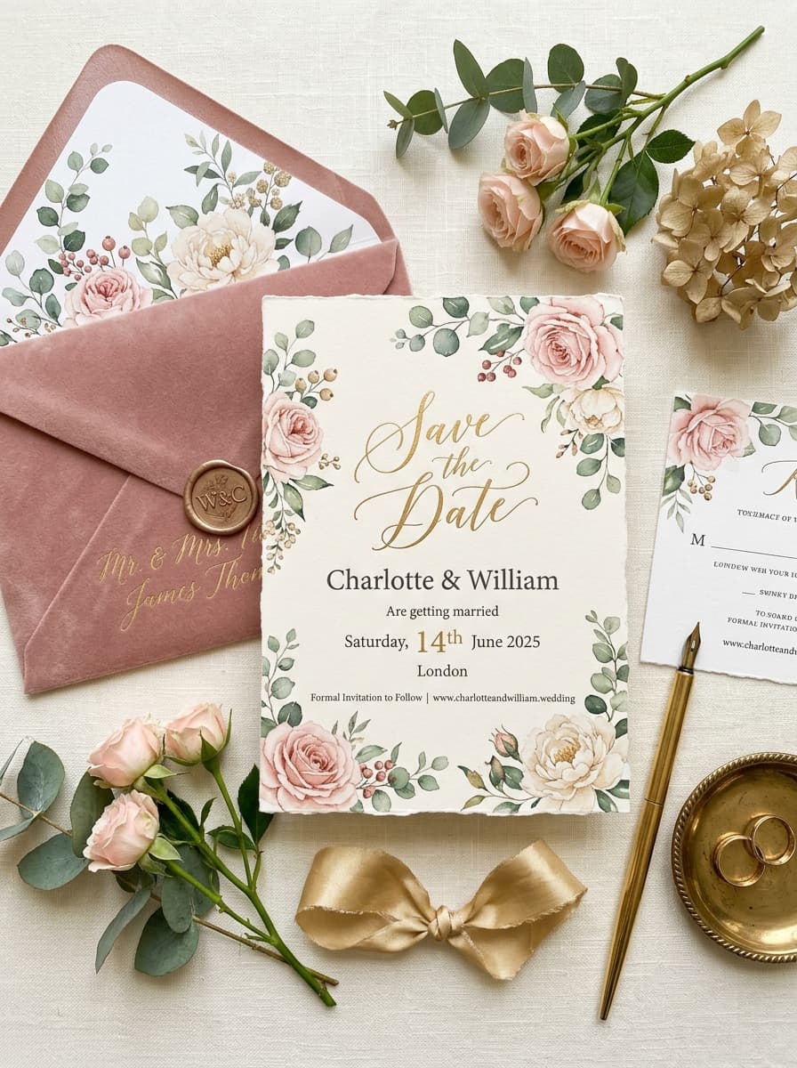 Save the Date Invitation Stationery